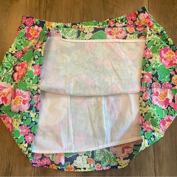 Lilly Pulitzer • Mimosa Mini Getaway Garden Pink & Green Floral Skirt • Size M - Picture 5 of 7